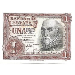 1953 - Spain PIC 144 1 peseta UNC 1953 - Spain PIC 144 1 peseta UNC