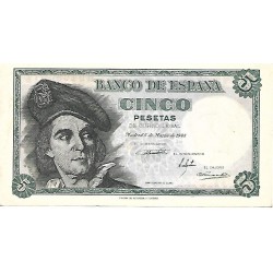 1948 - Spain PIC 136 5 pesetas UNC 1948 - Spain PIC 136 5 pesetas UNC