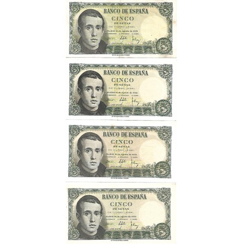 1951 - España GU 467 billete de 5 pesetas EBC