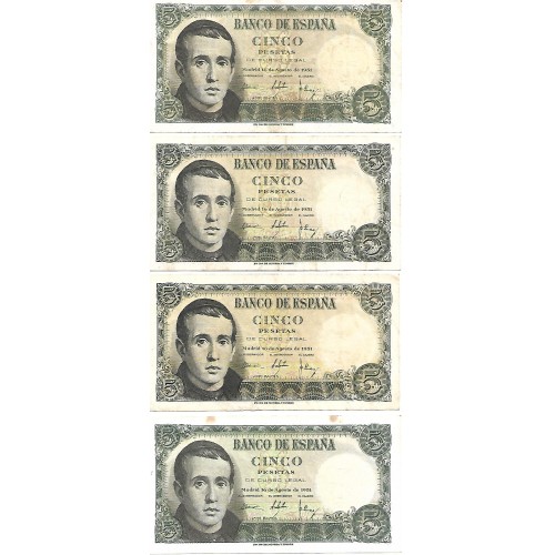 1951 - España GU 467 billete de 5 pesetas MBC