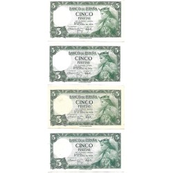 1954 - Spain PIC 146 5 pesetas VF 1954 - Spain PIC 146 5 pesetas VF