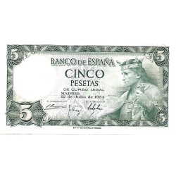 1954 - Spain PIC 146 5 pesetas UNC 1954 - Spain PIC 146 5 pesetas UNC