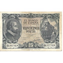 1940 - Spain PIC 116 25 pesetas F