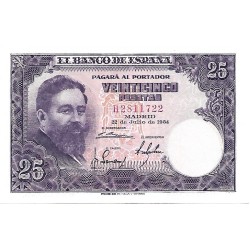 1954 - Spain PIC 147 25 pesetas UNC 1954 - Spain PIC 147 25 pesetas UNC