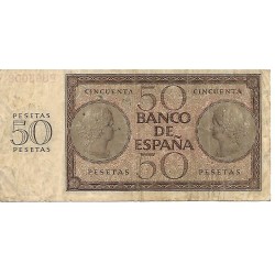 1936 - España GU 479 billete de 50 pesetas BC