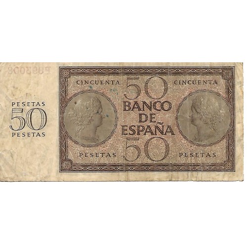 1936 - España GU 479 billete de 50 pesetas BC