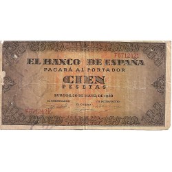 1938 - Spain PIC 113 100 pesetas G 1938 - Spain PIC 113 100 pesetas G