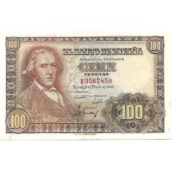1948 - Spain PIC 137 100 pesetas VF 1948 - Spain PIC 137 100 pesetas VF