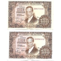 1953 - Spain PIC 145 100 pesetas F