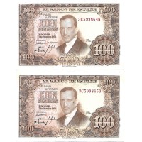 1953 - Spain PIC 145 100 pesetas XF