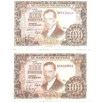1953 - Spain PIC 145 100 pesetas VF