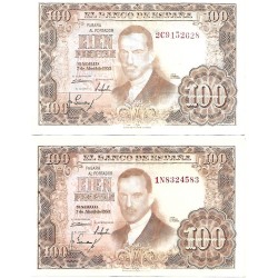 1953 - Spain PIC 145 100 pesetas VF