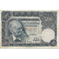 1951 - Spain PIC 142 500 pesetas F