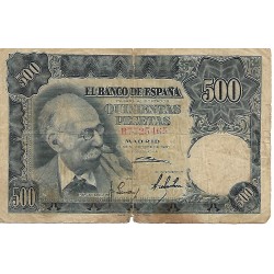 1951 - Spain PIC 142 500 pesetas G