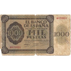 1936 - España GU 509 billete de 1000 pesetas MC