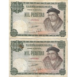 1946 - Spain PIC 133 1000 pesetas F