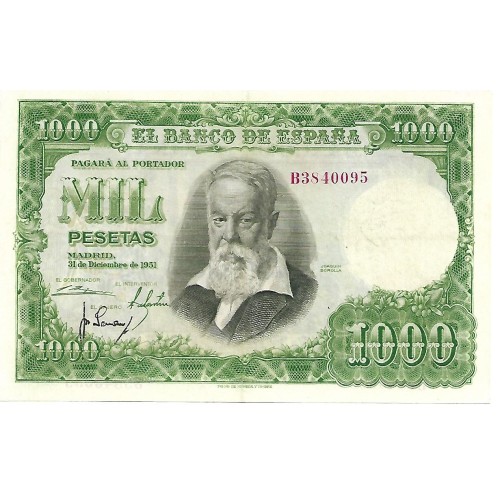 1951 - España GU 516 billete de 1000 pesetas EBC