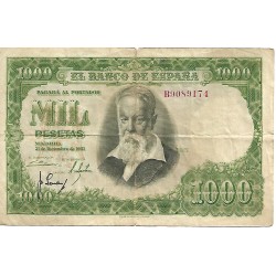 1951 - Spain PIC 143 1000 pesetas G
