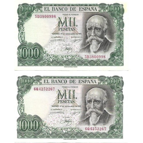 1971 - España GU 522 billete de 1000 pesetas EBC