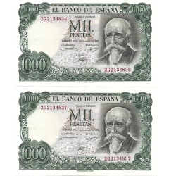 1971 - Spain PIC 154 1000 pesetas XF STAPLES 1971 - Spain PIC 154 1000 pesetas XF STAPLES