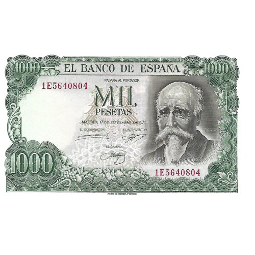 1971 - Spain PIC 154 1000 pesetas UNC