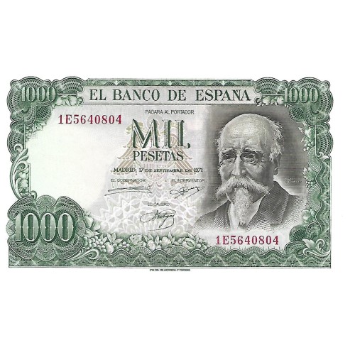 1971 - España GU 522 billete de 1000 pesetas S/C