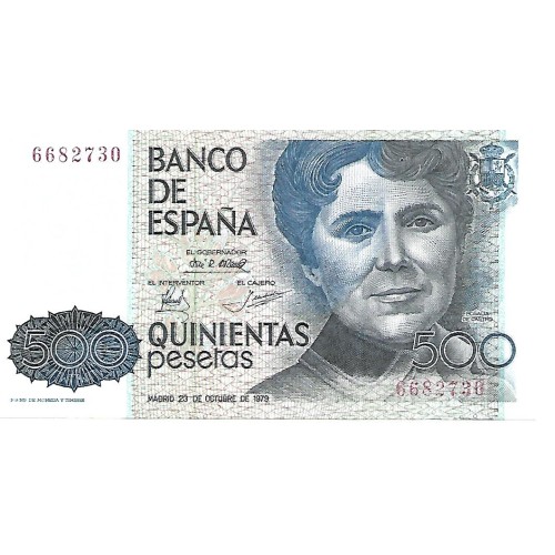 1979 - España GU 529 billete de 500 pesetas S/C