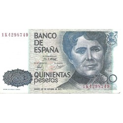 1979 - Spain PIC 157 500 pesetas VF WITH SERIE