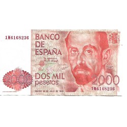 1980 - España GU 532 billete de 2000 pesetas BC 1980 - España GU 532 billete de 2000 pesetas BC