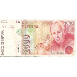 1992 - Spain PIC 164 2000 pesetas F 1992 - Spain PIC 164 2000 pesetas F