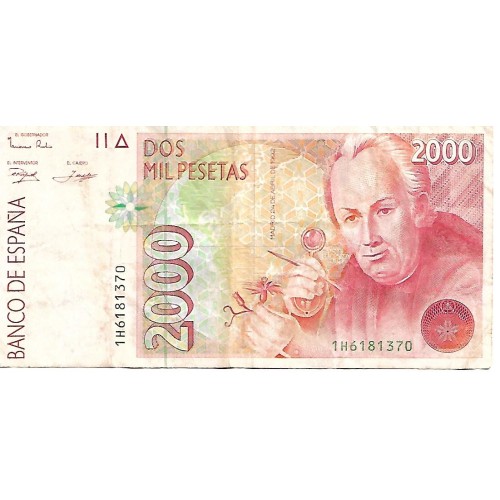 1992 - España GU 538 billete de 2000 pesetas BC