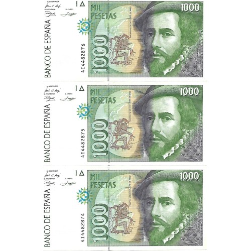 1992 - España GU 541 billete de 1000 pesetas EBC SERIE A/6Z