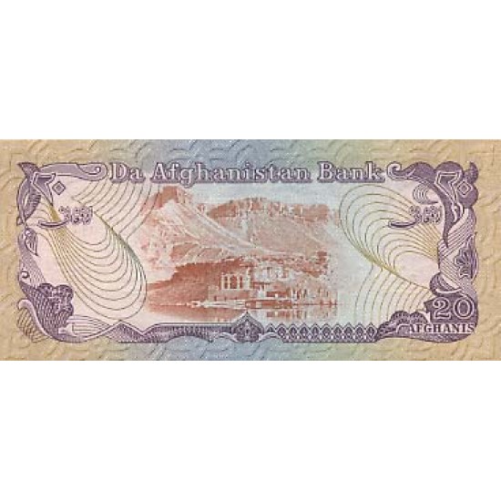 1979 - Afganistan Pic 56 20 Afghanis notebank 1979 - Afganistan Pic 56 20 Afghanis notebank