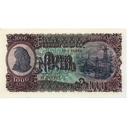 1957 - Albania P32a 1.000 Leke banknote