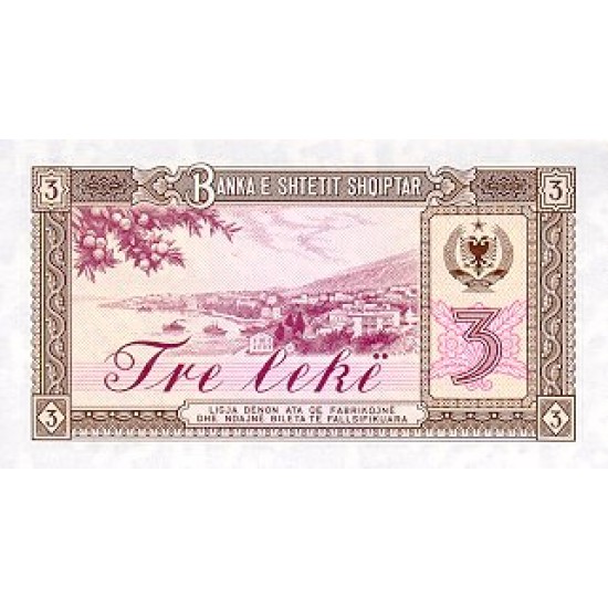 1976 - Albania P41 3 Leke notebank 1976 - Albania P41 3 Leke notebank