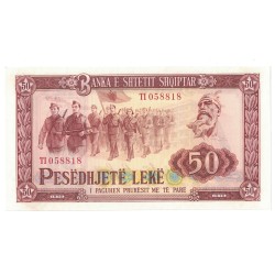 1976 - Albania P45b billete de 50 Leke