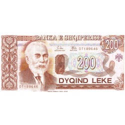 1994 - Albania P56a billete de 200 Leke