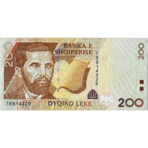 2001 - Albania P67 billete de 200 Leke