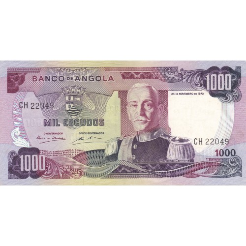 1972 - Angola P103 Billete de 1000 Escudos