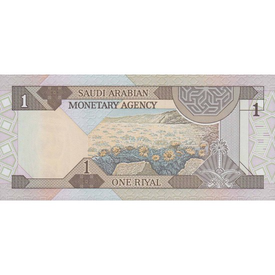 1983 - Saudi Arabia Pic 21b 1 Riyal banknote 1983 - Saudi Arabia Pic 21b 1 Riyal banknote