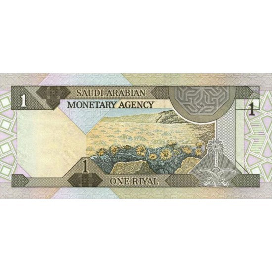 1984 - Saudi Arabia Pic 21d 1 Riyal banknote 1984 - Saudi Arabia Pic 21d 1 Riyal banknote