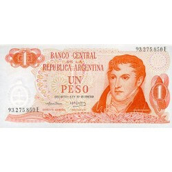 1970/73 - Argentina P287a 1 Peso banknote