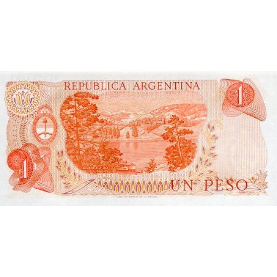 1970/73 - Argentina P287a 1 Peso banknote 1970/73 - Argentina P287a 1 Peso banknote