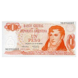 1974 - Argentina P293 billete de 1 Peso