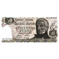 1975 - Argentina P296 50 Pesos  banknote