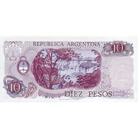 1976 - Argentina P300 10 Pesos banknote 1976 - Argentina P300 10 Pesos banknote