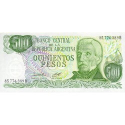 1977 - Argentina  P303c  500 Pesos  banknote