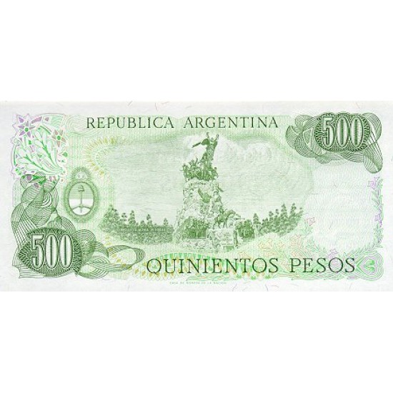 1977 - Argentina P303c 500 Pesos banknote 1977 - Argentina P303c 500 Pesos banknote