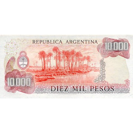 1976 - Argentina P306b 10,000 Pesos banknote 1976 - Argentina P306b 10,000 Pesos banknote