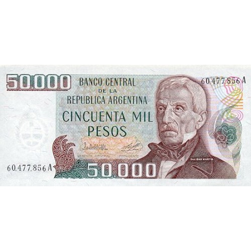 1979/83 - Argentina  P307 billete de 50.000 Pesos